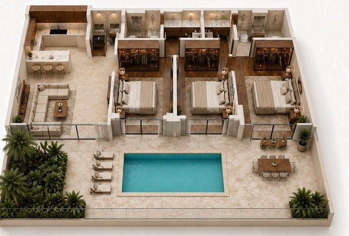 Plan Penthouse — THE PEARL PLAZA